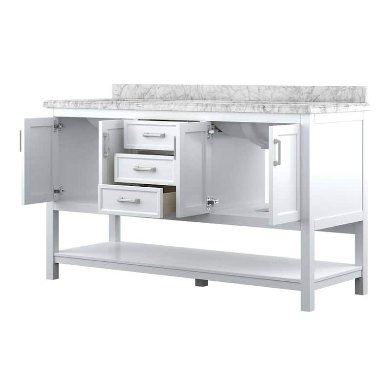 Design Element Affinity 61" Double Sink Vanity
