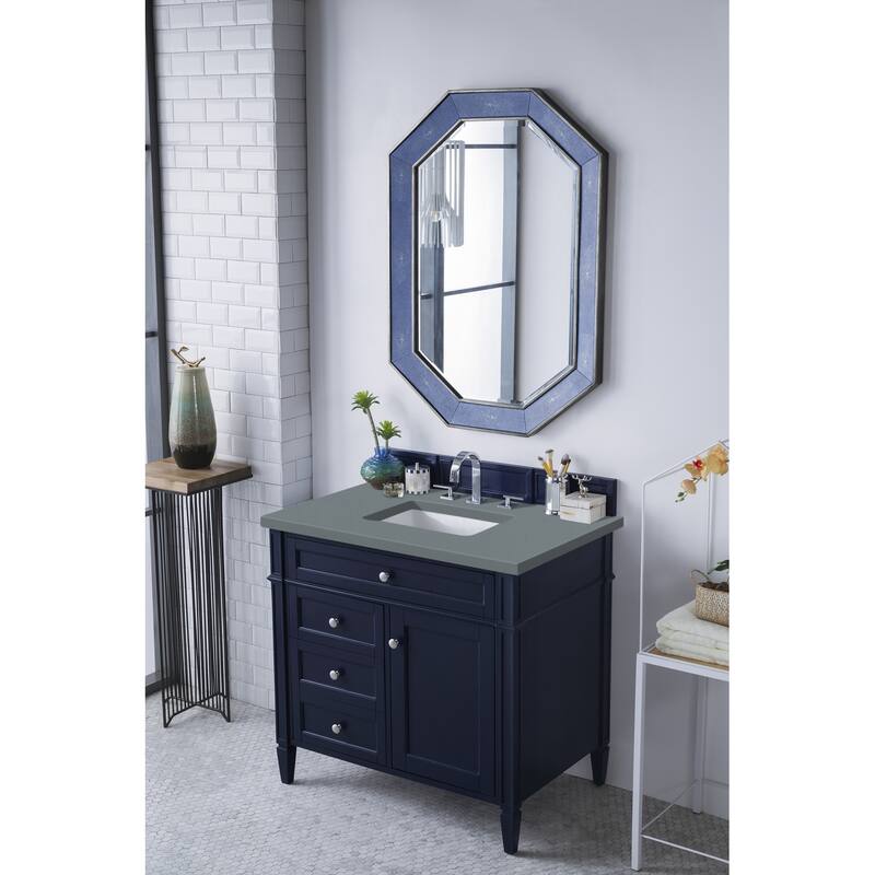 James Martin Vanities Brittany 36" Single Vanity, Victory Blue