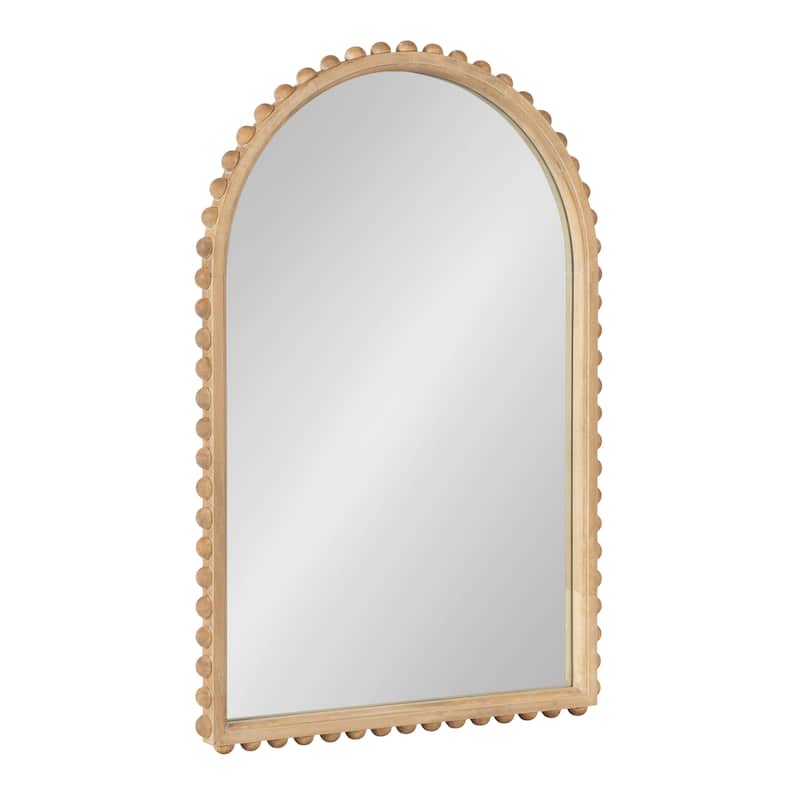 Kate and Laurel Beadbrook Arched Wall Mirror - 20x30 - Natural