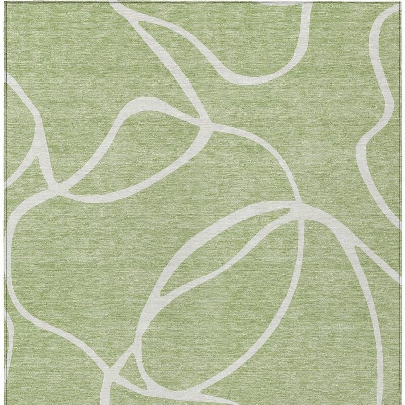 HomeRoots Abstract Transitional Rectangle Outdoor Rug