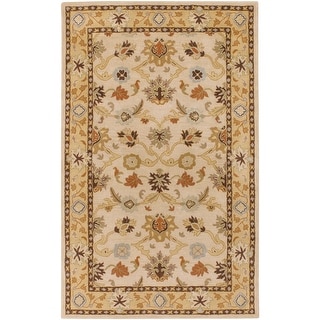 Handmade Nick Bordered Wool Area Rug