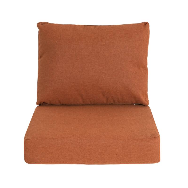 Christopher Knight Home - Noah Plush Comfort Outdoor Club Chair Cushion Set with Seat and Back Support
