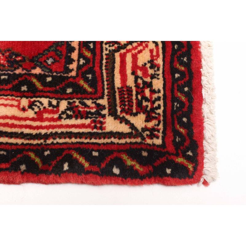 ECARPETGALLERY Hand-knotted Andelz Red Wool Rug - 2'9 x 6'11