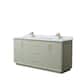 Option Light Green, Bronze Trim, Carrara Marble Top