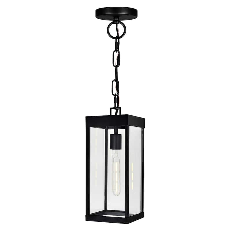 Windsor 1 Light Black Outdoor Ceiling Light - Black