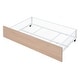 preview thumbnail 26 of 24, Full Over Twin & Twin Triple Bunk Bed with Drawers, Multi-Functional Metal Frame Bed with Desks and Shelves in the Middle