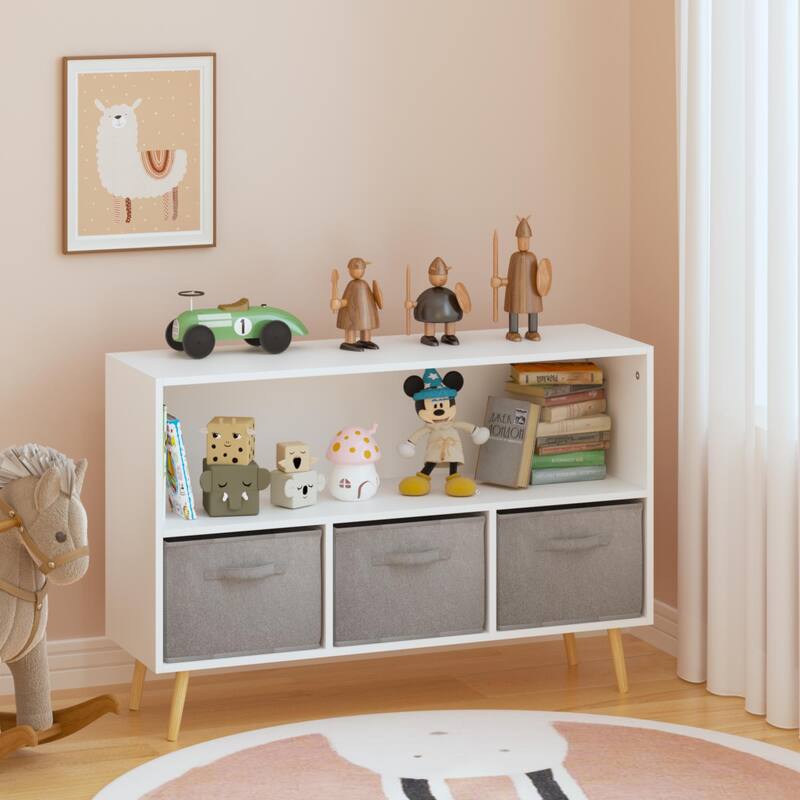 Children's Book Display, Toy Storage Cabinet Organizer