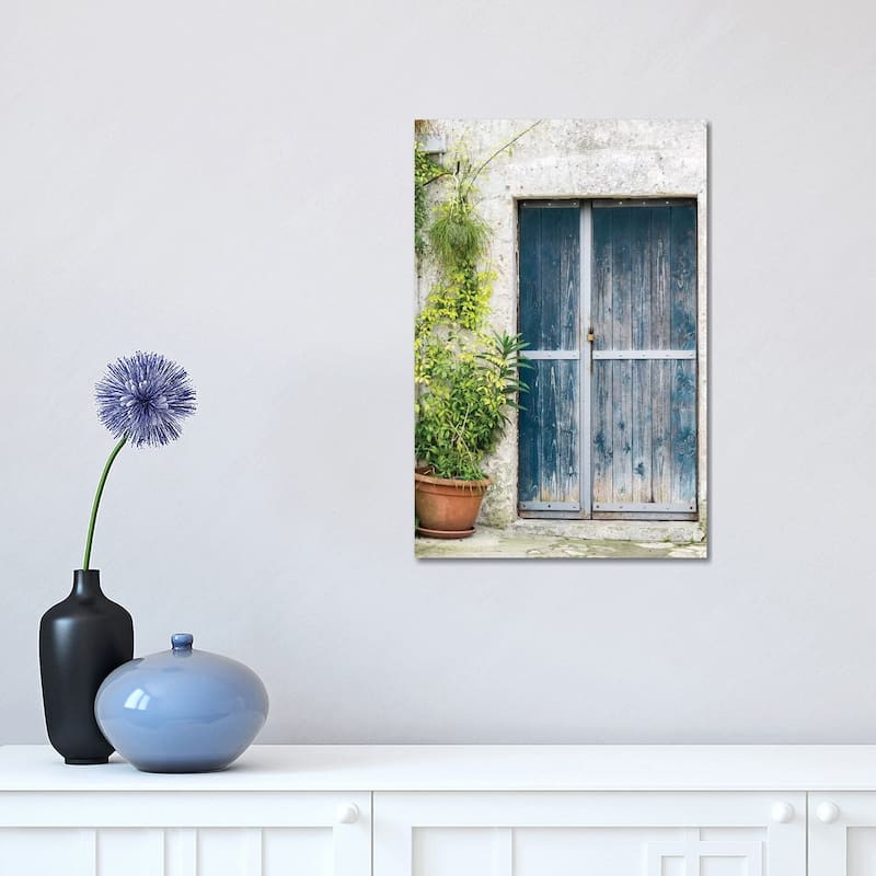iCanvas "Blue Door On A Sassi House In Matera." by Julie Eggers Canvas Print - 18x12x1.5