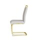 preview thumbnail 15 of 18, 2 Piece Dining Chairs Set,Modern Fashion Kitchen Vanity Patio Club Guest Office Chair,Plating Golden Metal Legs