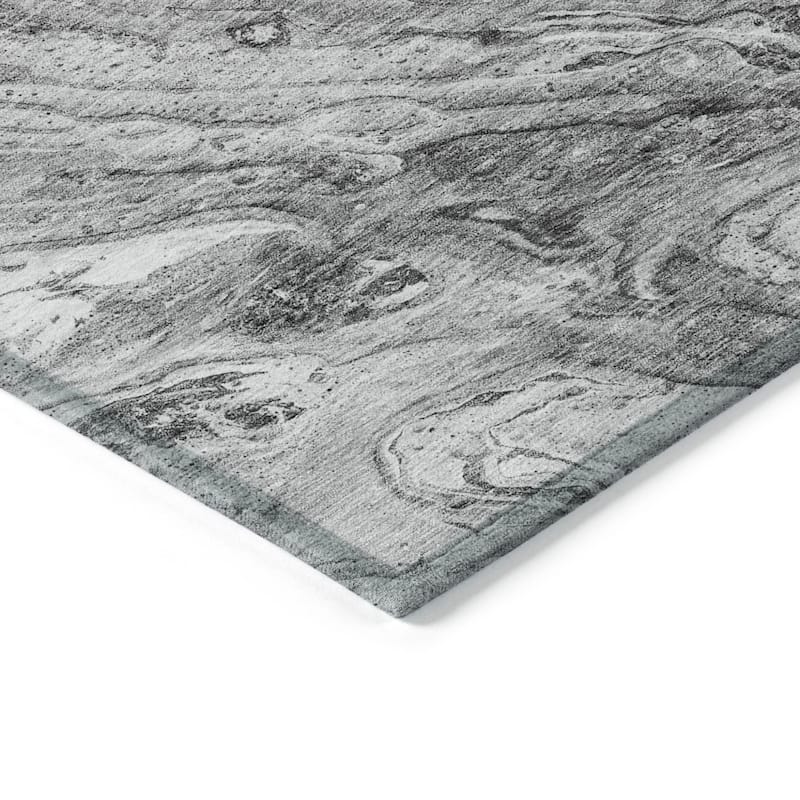 HomeRoots Abstract Transitional Rectangle Outdoor Rug