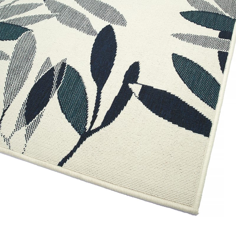 Pianta Collection Rectangle Indoor-Outdoor Throw Rug