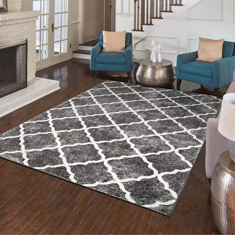 Gertmenian Barcelona Polyester / Polypropylene Turfted High-Low Area Rug Collection