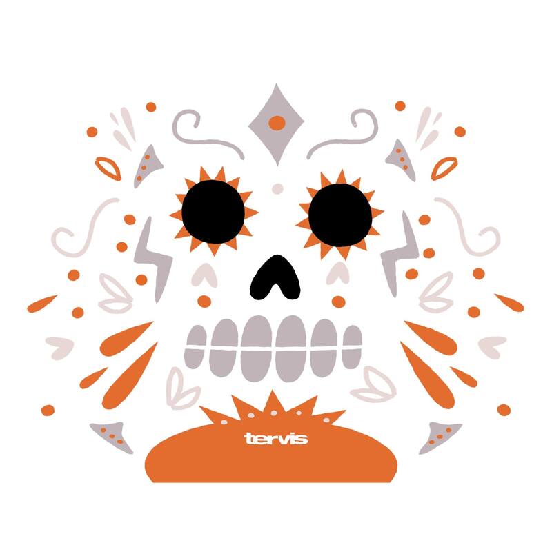 Tervis Super Sugar Skull Halloween Made in USA Double Walled Insulated Travel Tumbler, Classic