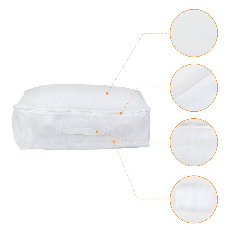1 Pcs Foldable Clothes Storage Bags with Handles for Organizing Bedroom, Clothing, Comforter, Closet Organizers and Storage