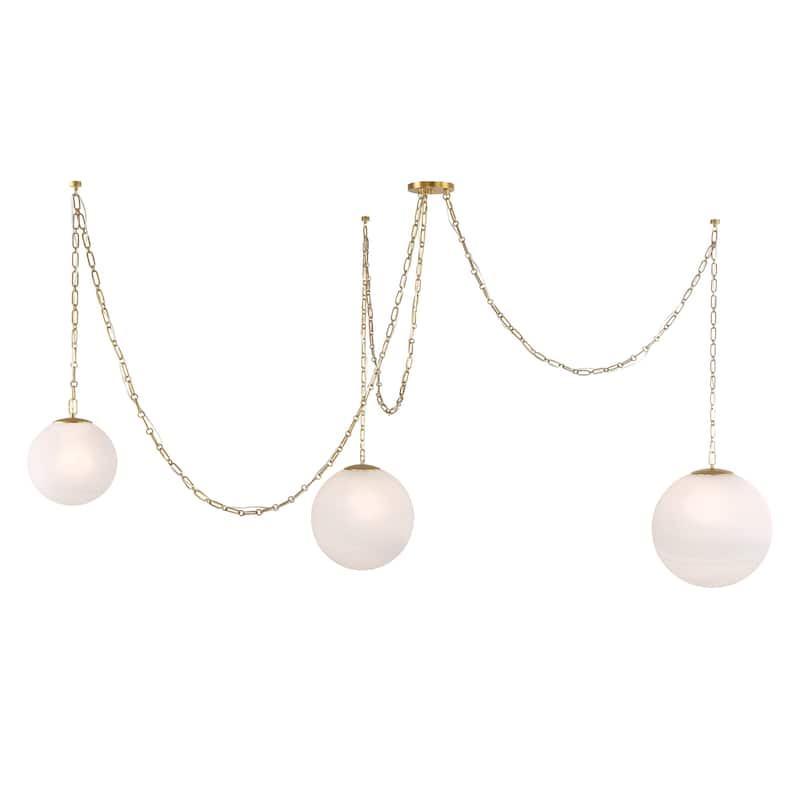 Minka Lavery 5218 Marbelle 3 Light 81" Wide Multi Light Pendant with