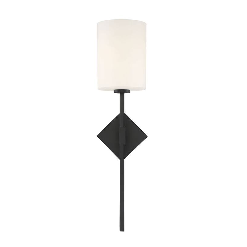 Savoy House Destin Single Light 25" Tall Wall Sconce with a Glass