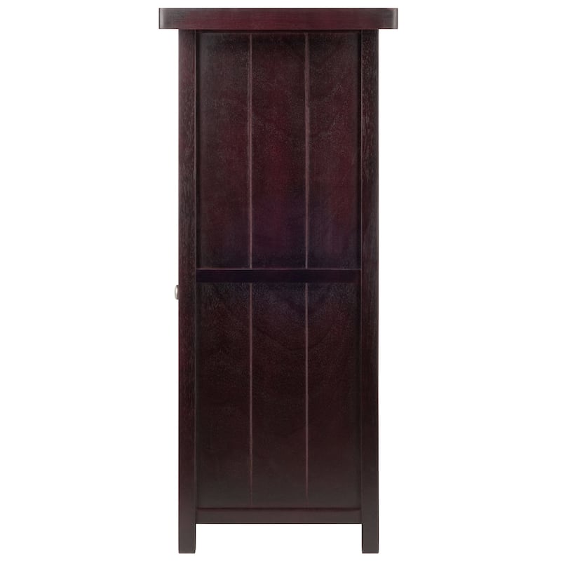 Macon Wine Bar, Espresso - 40 x 15.59 x 37.8 inches