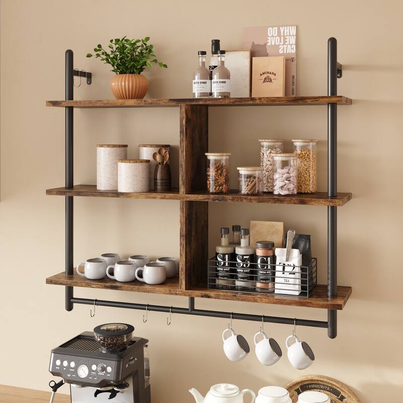 41 inch Wall Shelves 3-tiers Floating Shelf - 41 inch
