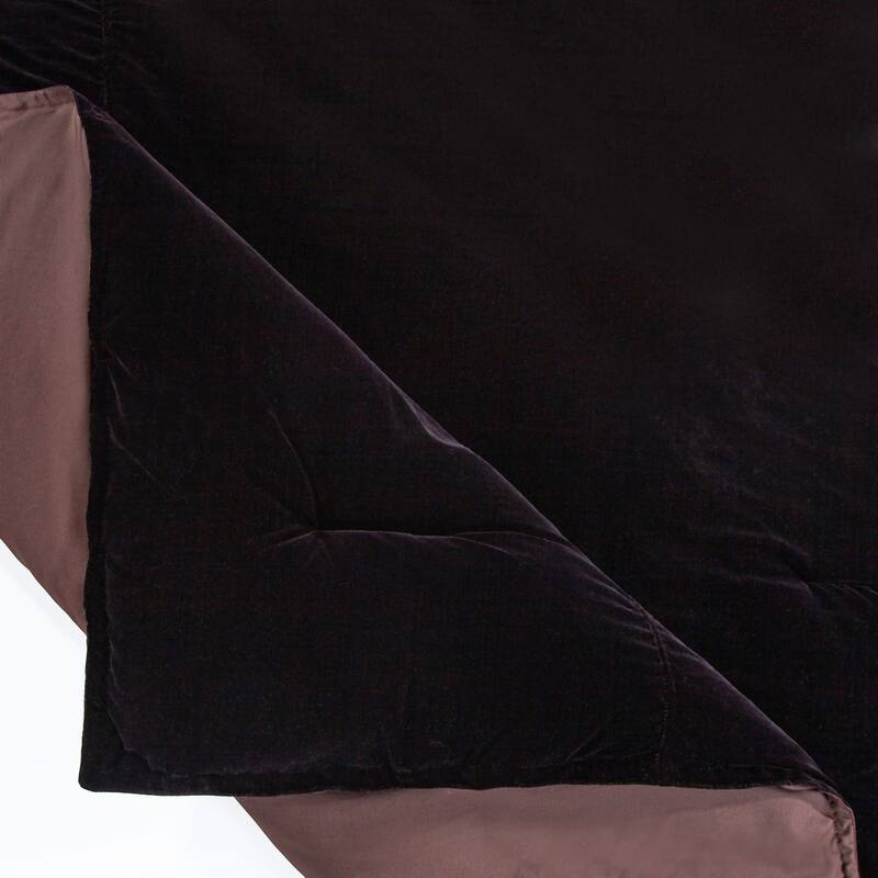 Indigo Hill by HiEnd Accents Estelle Velvet Solid Fluffy Bedding 3 Piece Comforter with Pillow Shams