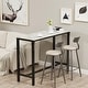 preview thumbnail 3 of 9, Rectangular Bar Table Kitchen Countertop Pub Table Sintered Stone-top