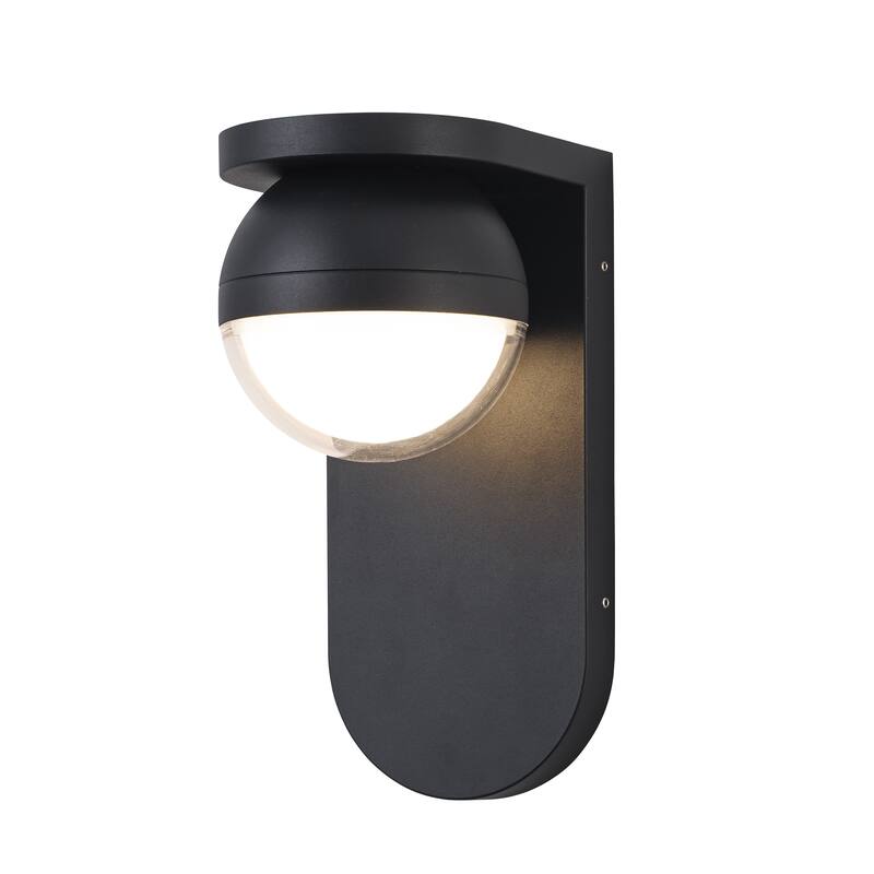 C Cattleya 3000K Integrated LED Alumi9num Outdoor Wall Sconce - Matte-Black