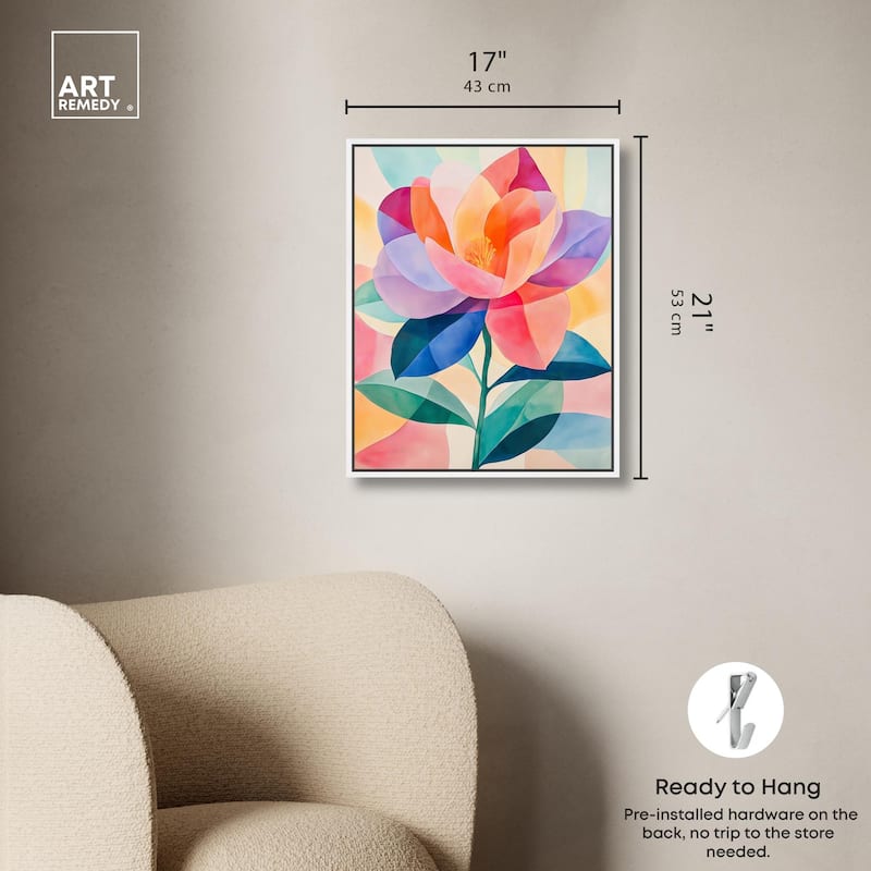 Ail Geofloral II Canvas by Art Remedy