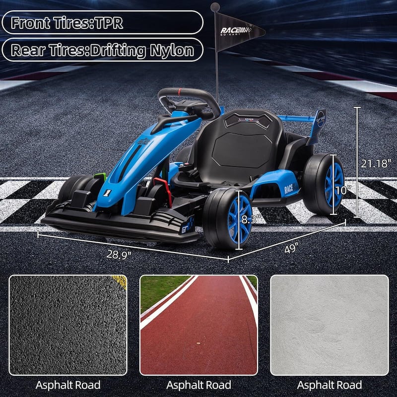 24V Electric Drift Kart for Kids