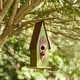 preview thumbnail 26 of 32, Glitzhome 13"H Retro Wooden Distressed Garden Birdhouse - 4.5"L x 4.25"W x 13.25"H