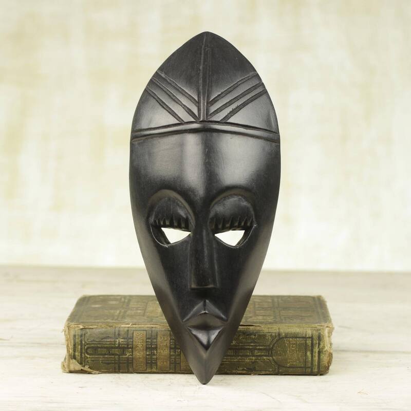 Sese Wood Prudence Ghanaian Mask