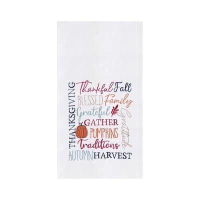 Fall Font Towel