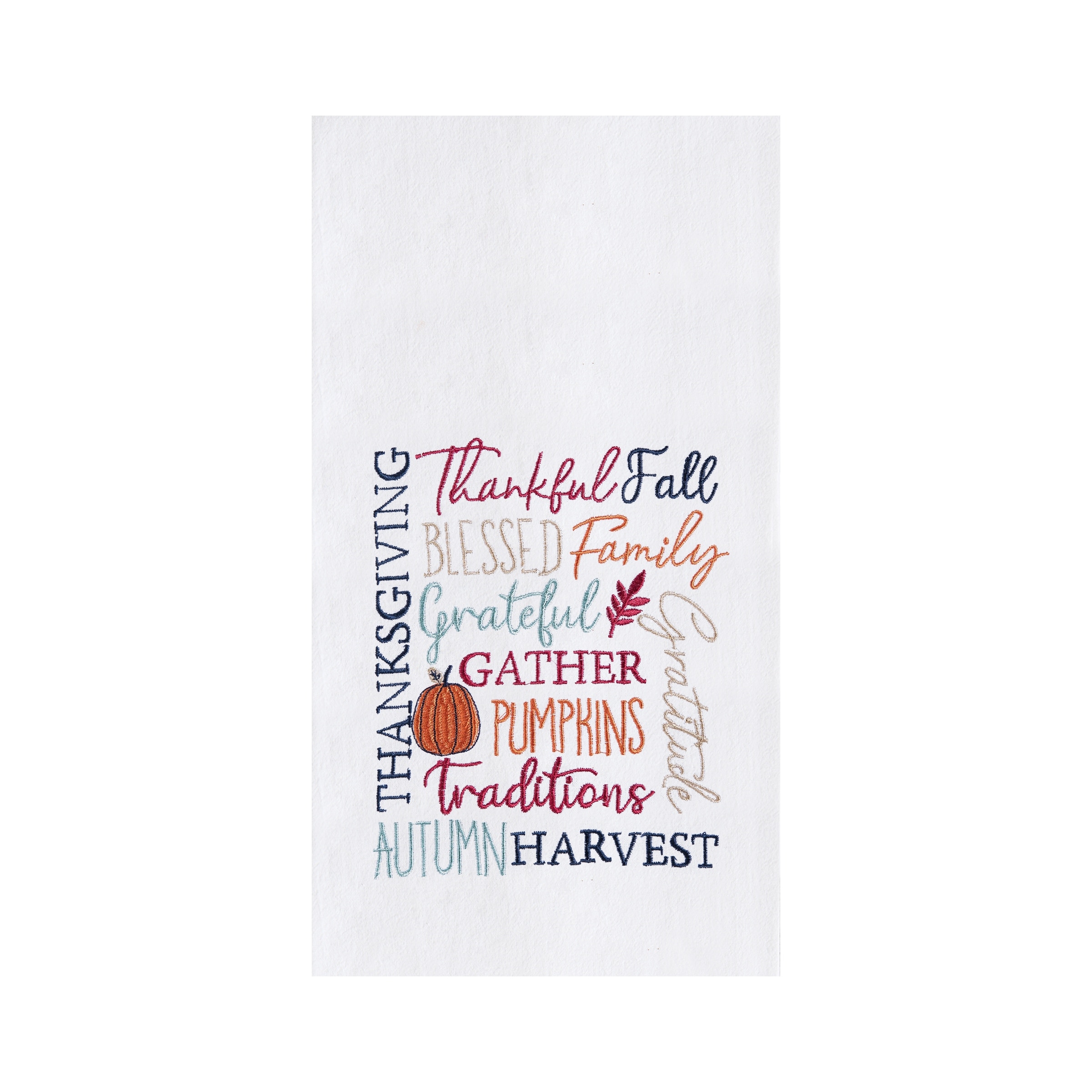 Fall Thankful Blessed Dishtowel