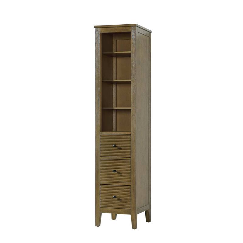 Kensington 16-28 Inch Open Shelving Bath Storage Cabinet