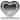 Euston Heart Shaped Vanity Mirror Silver