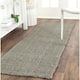 SAFAVIEH Handmade Natural Fiber Bariaa Jute Rug - 2'3" x 19' Runner - Green/Grey