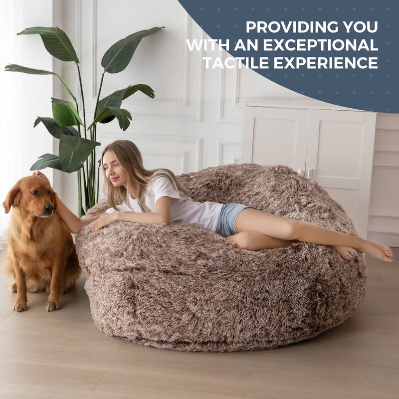 Big Convertible Bean Bag Folds from Lazy Chair to Floor Mattress Bed