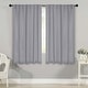 preview thumbnail 197 of 198, Superior Solid Machine Washable Room Darkening Curtains with Back Tabs, Set of 2 42" x 63" - Silver