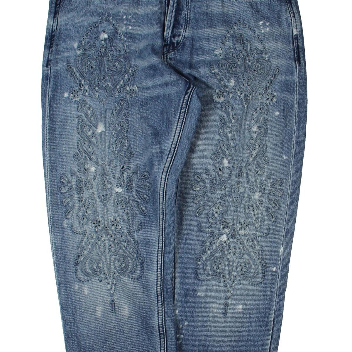 Shop Scotch Soda Womens L Adorable Boyfriend Jeans Denim Embroidered Overstock 22907701