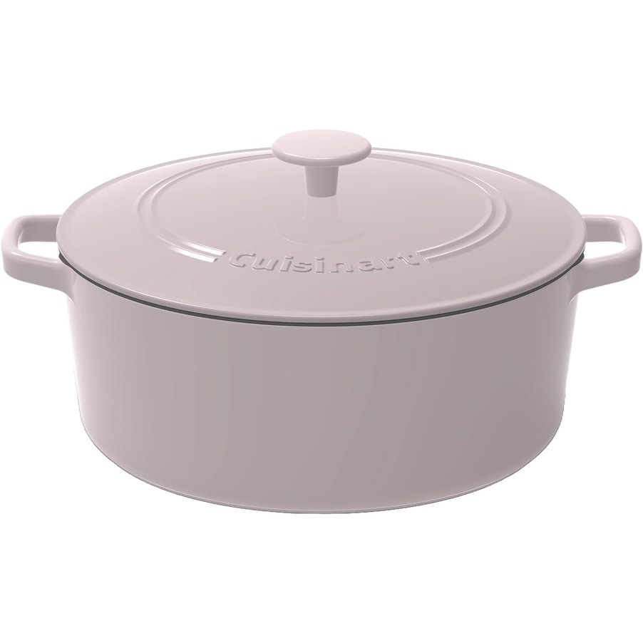 Cuisinart Chef's Classic Enameled Cast Iron 7-Quart Round Covered  Casserole, Grey/Lilac - On Sale - Bed Bath & Beyond - 39011843