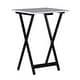 preview thumbnail 1 of 18, Meisel White Faux Marble Tray Table Set White