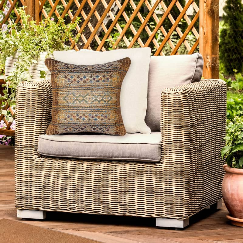 Liora Manne Marina Tribal Stripe Indoor/Outdoor Pillow