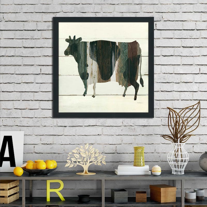 "Woodgrain Cow" by Carol Robinson Print on Acrylic