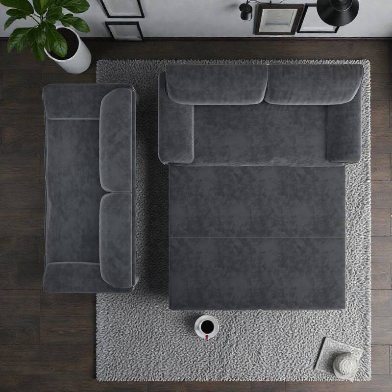 66" Pull Out Sofa Bed, 3-in-1 Convertible Queen Sleeper Sofa with Side Storage, Velvet Loveseat for Living Room Apartment