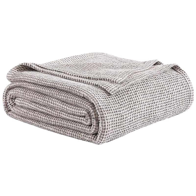 100% Cotton Washed Waffle Blanket