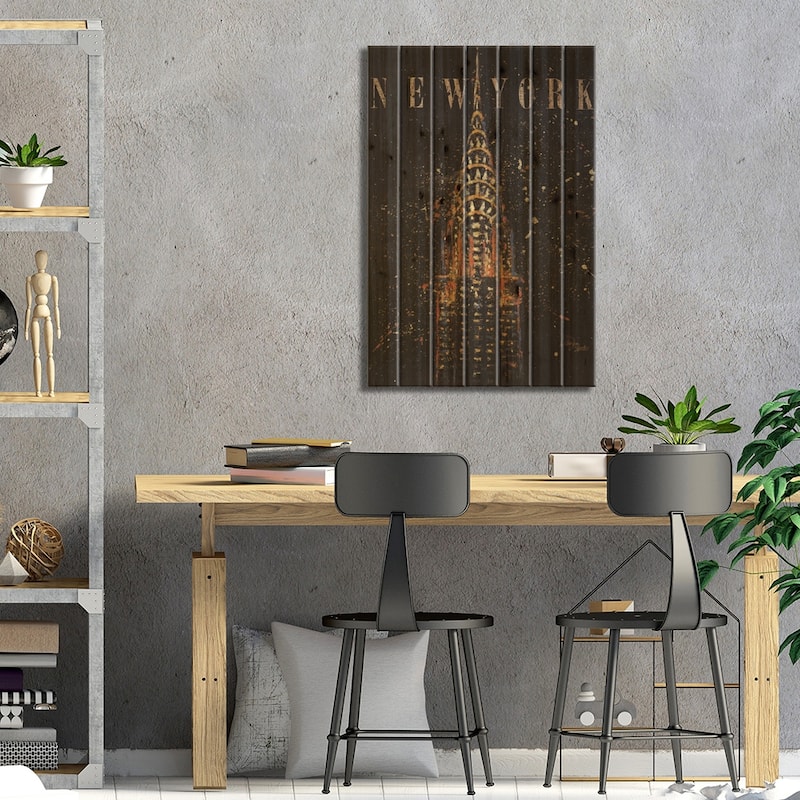 Cities at Night II Print On Wood by Wellington Studio - Multi-Color