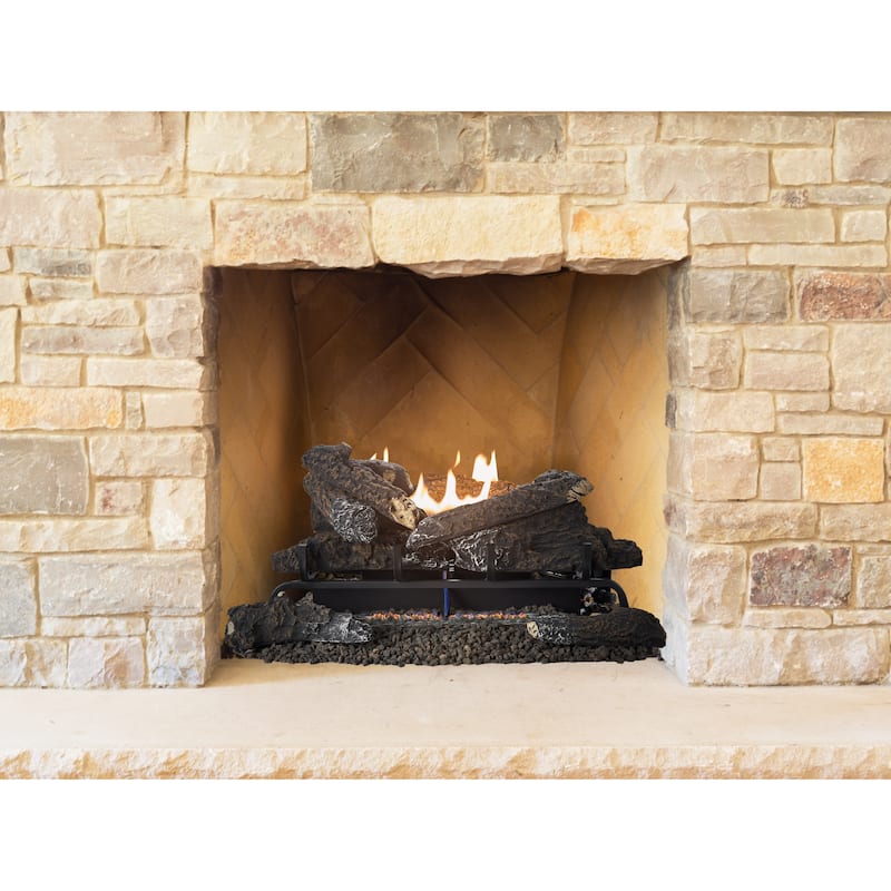 Pleasant Hearth 30" Valley Oak Vent Free Gas Log Set 33,000 BTU's