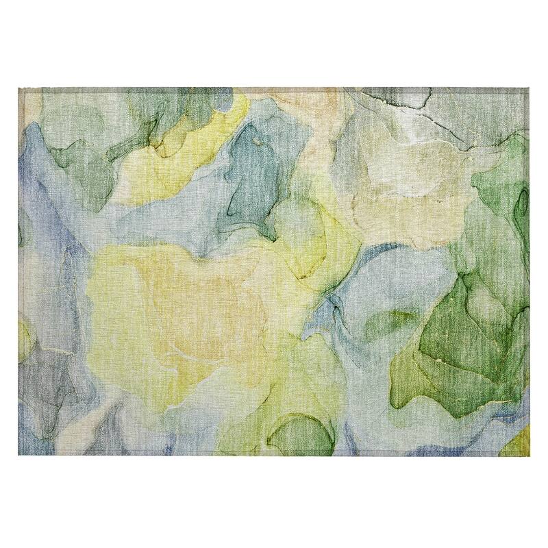 Pana Artistic Abstract Weather Resistant Blended Style Outdoor Rug