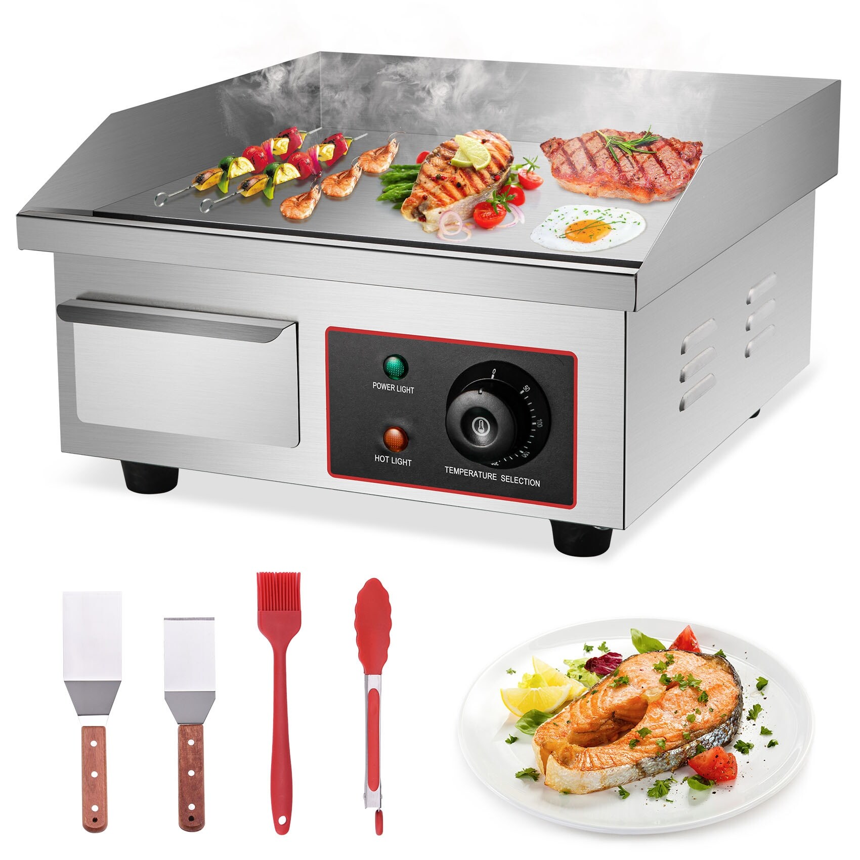 Flat top hot sale commercial grill