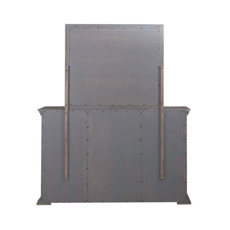 Big Valley Graystone Panel Bed, Dresser & Mirror Set