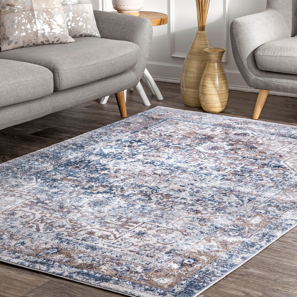 Nuloom Lilah Vintage Medallion Area Rug