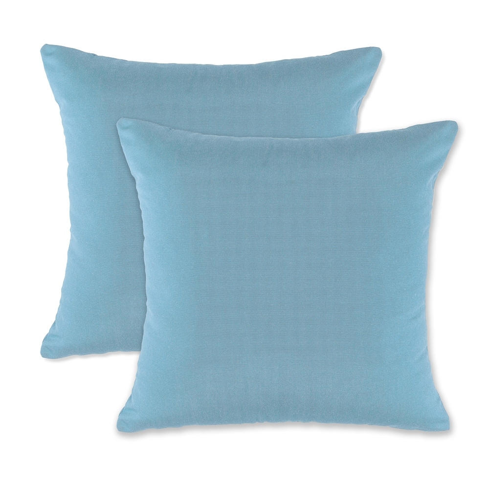 19” Square Outdoor/Indoor Zippered Pillow, (set of 2) By Austin Horn Classics